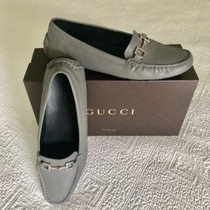 GUCCI Qardaha driver moc loafers gray Size US 8.5